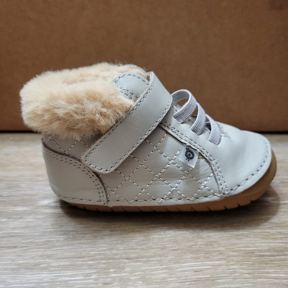 Old Soles Fur-trimmed Leather Sneaker Booties